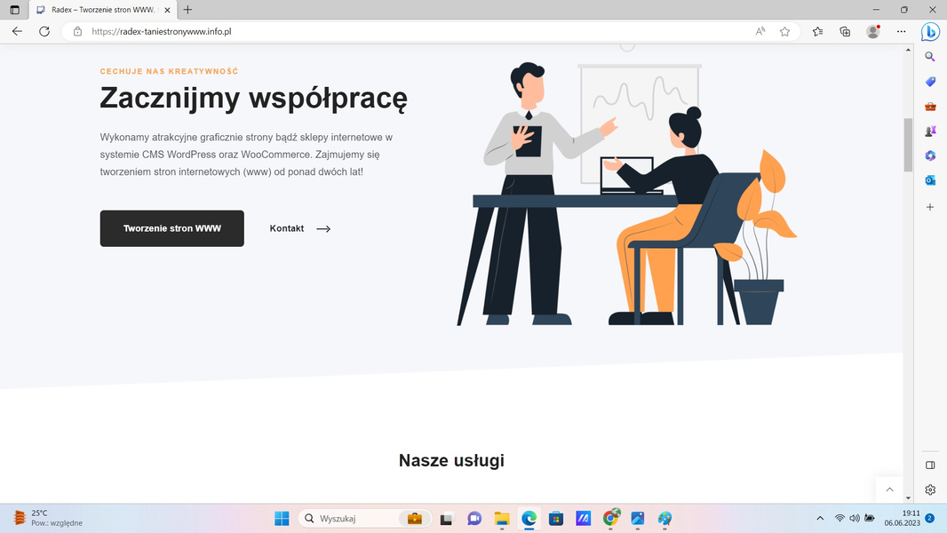 Zdjęcie na okładce dla Tanie Tworzenie Strony WWW Radex